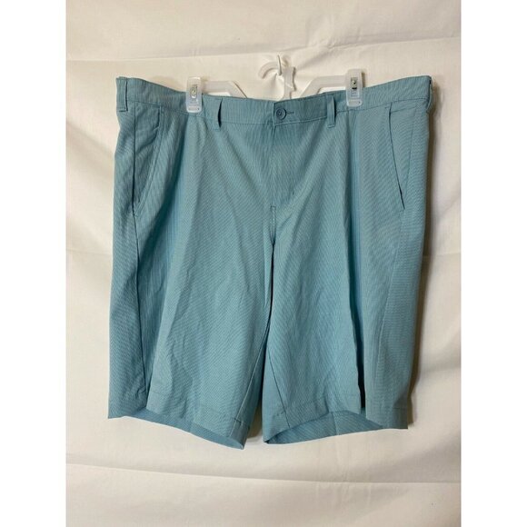 NWT NEW MENS GEORGE KNEE LENGTH SHORTS GREEN/BLUE SIZE WAIST 44 BIG TALL - Picture 1 of 3